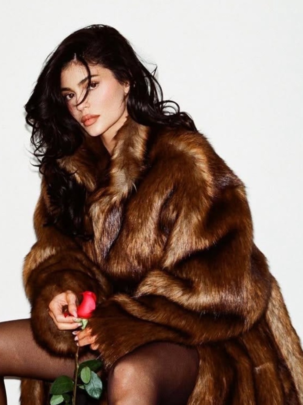 Khy FAUX FUR COAT Cedar